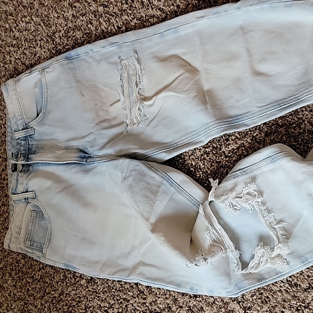 Nasty Gal Men's Light Blue Straight Jeans